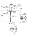 Grohe Start Loop M-size håndvaskarmatur sort